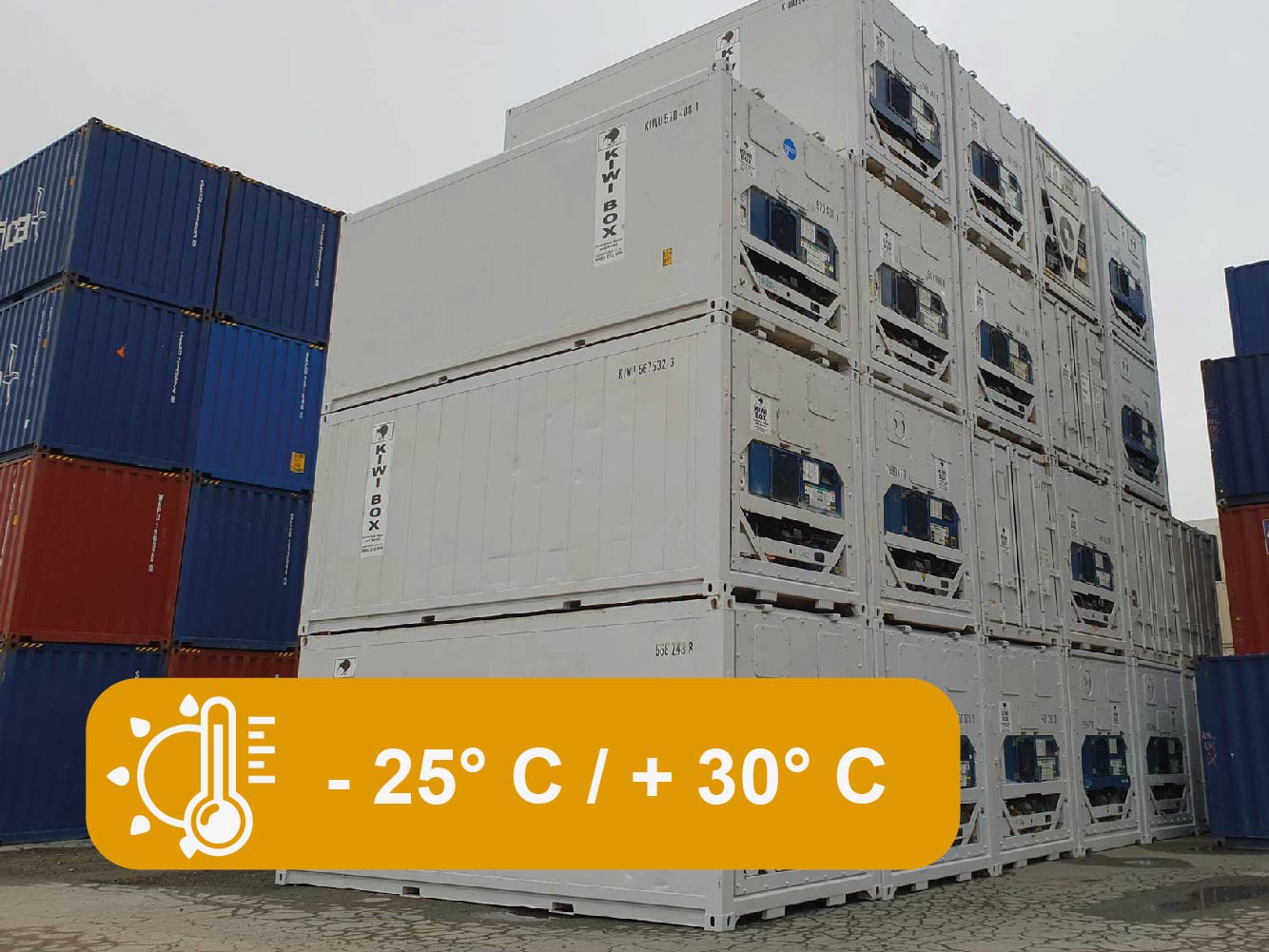 container refrigerati a temperatura ambiente